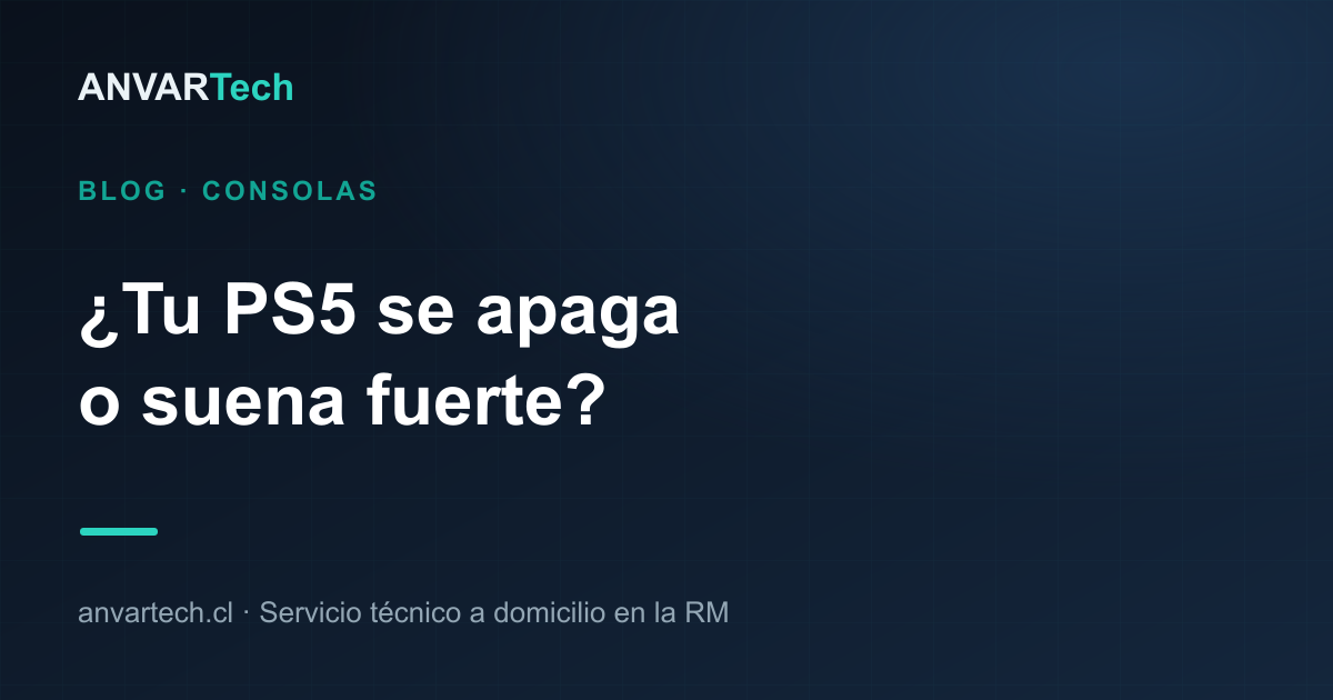 PS5 que se apaga o suena fuerte